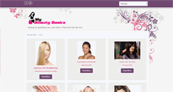 Desktop Screenshot of mybeautybasics.com