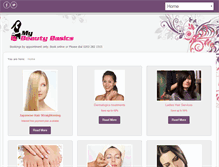 Tablet Screenshot of mybeautybasics.com